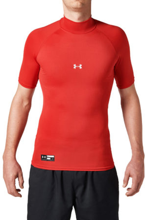 UA HG ARMOUR SS SHIRTS MOCK BB (RED)