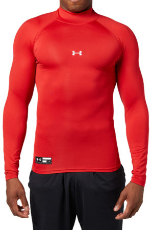UA HG ARMOUR LS SHIRTS MOCK BB (RED)